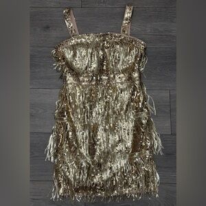 Gold Tassel Dress